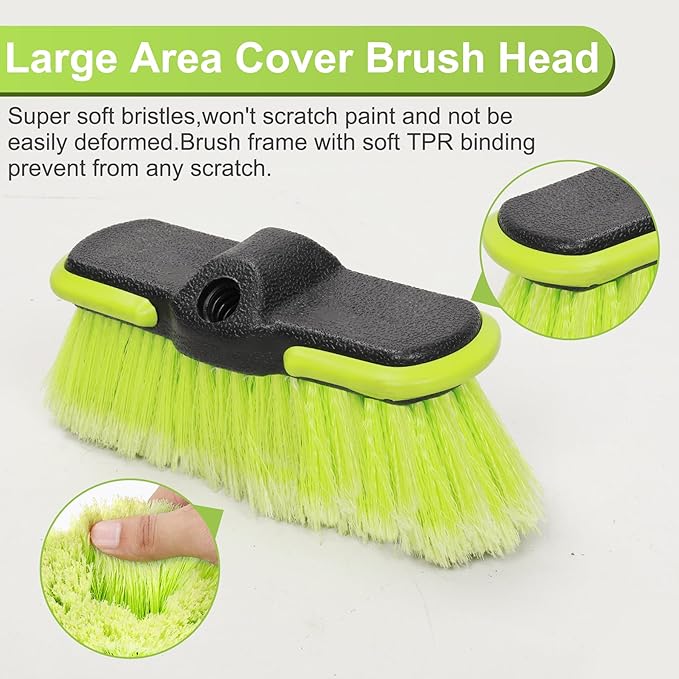 65”165cm Car Wash Brush Long Handle Soft Bristle Scrub Cleaning Mop - Image 5