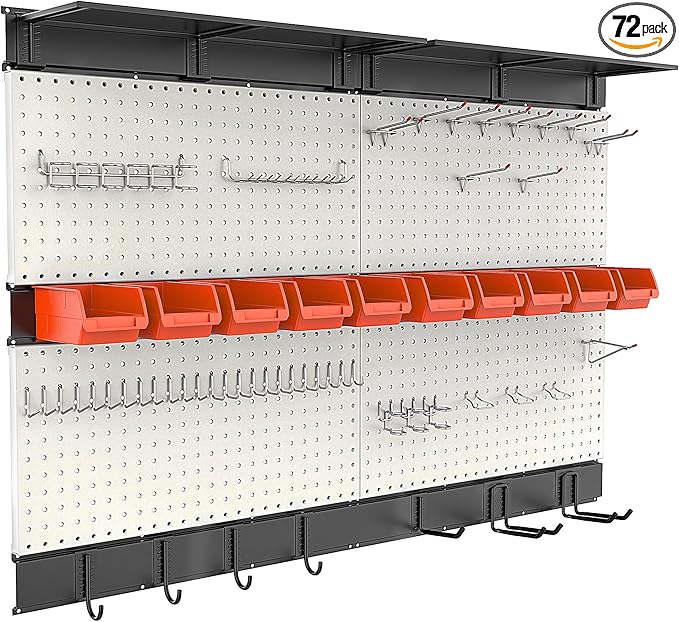 Ultrawall Pegboard Wall Organizer, 48X 36 inch Garage Storage Pegboard by UltrawallGarageTools