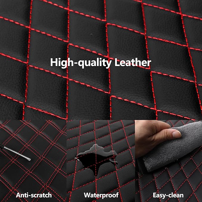 Car Seat Cover, Breathable and Waterproof Leather Seat Covers, Luxury PU - Image 4
