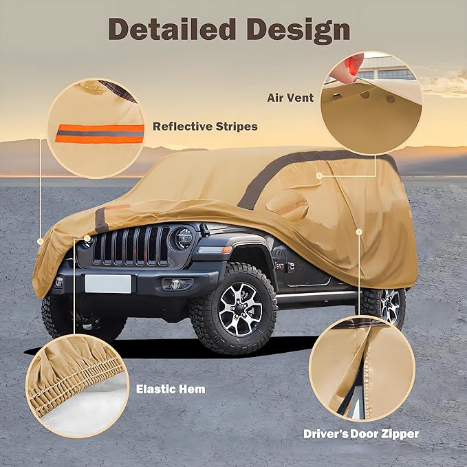 Heavy Duty Waterproof Car Cover Compatible - Image 2