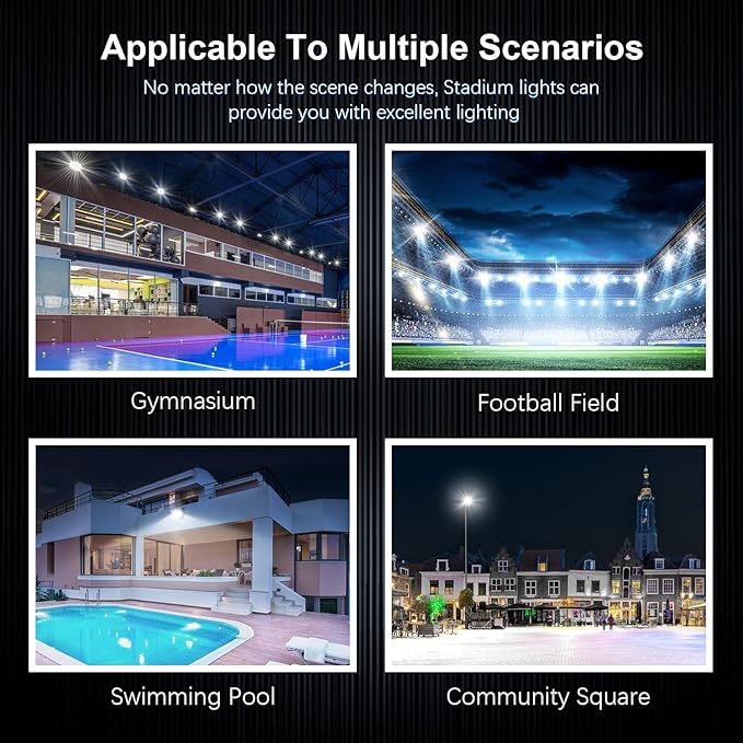 Stadium Lights Outdoor LED, Super Bright 50800 Lumen Stadium Flood Light 5000K - Image 8