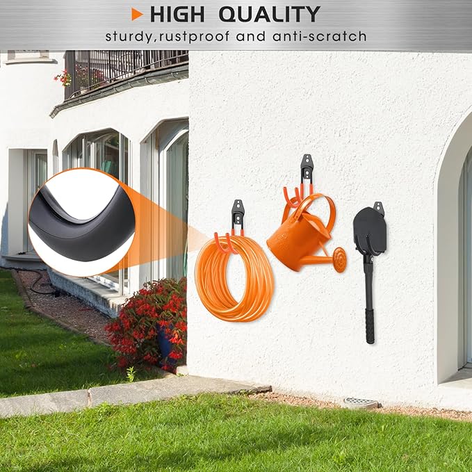 Upgraded Garage Hooks, 6 Pack Heavy Duty Wall Mount Steel Utility Hooks - Image 3