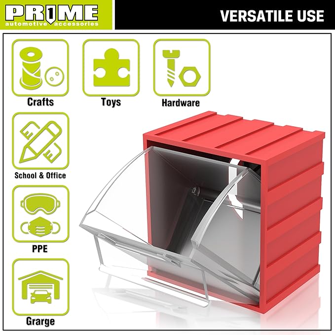 PR1ME 1 pc Garage Wall Mounted Storage organizer bin - Image 5
