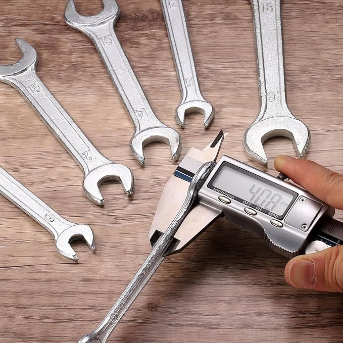 HARFINGTON 5pcs Double Open End Wrench 13mm x 14mm Metric 15 Degree Offset - Image 6