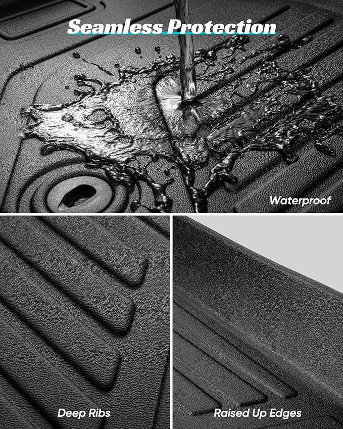 Floor Mats Full Set for Nissan Rogue 2021-2025 Accessories, All Weather Floor - Image 7
