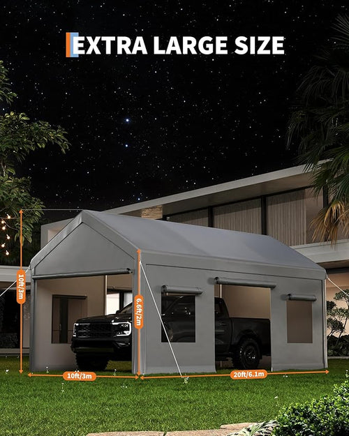 10x20 Ft. Metal Carport Garage - Image 2