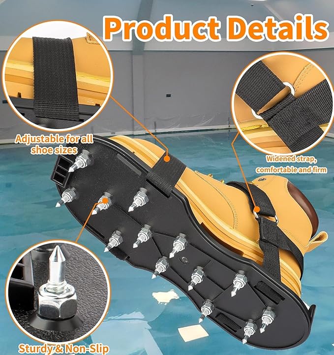 Epoxy Floor Spiked Shoes Fully Assembled Gunite Spiked Shoes - Image 5