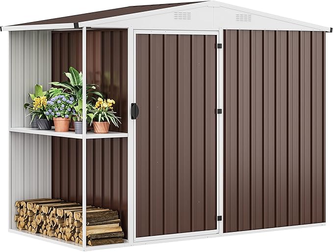 DWVO Outdoor Storage Shed 8x4FT by DWVO