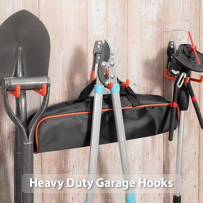 4 Pack 5.2x5.1 Inch Utility Steel Wall Mount Heavy Duty Garage Hooks - Image 6