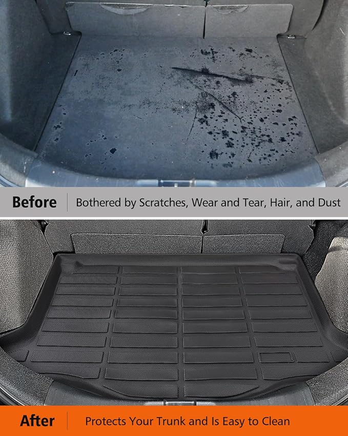 Car Floor Mats for Honda Fit : 2015-2020 Cargo Trunk Liner, Accessories All - Image 5