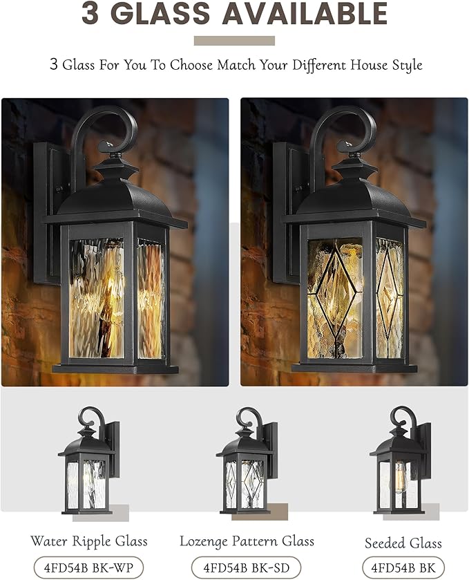 FEMILA 21" Outdoor Wall Light Fixture, 2 Pack Modern Outdoor Wall Sconce - Image 6