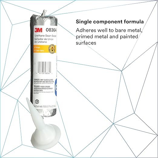 3M Urethane Seam Sealer, High Solids, Permanently Flexible, 310 mL/10.5 oz Foil - Image 2