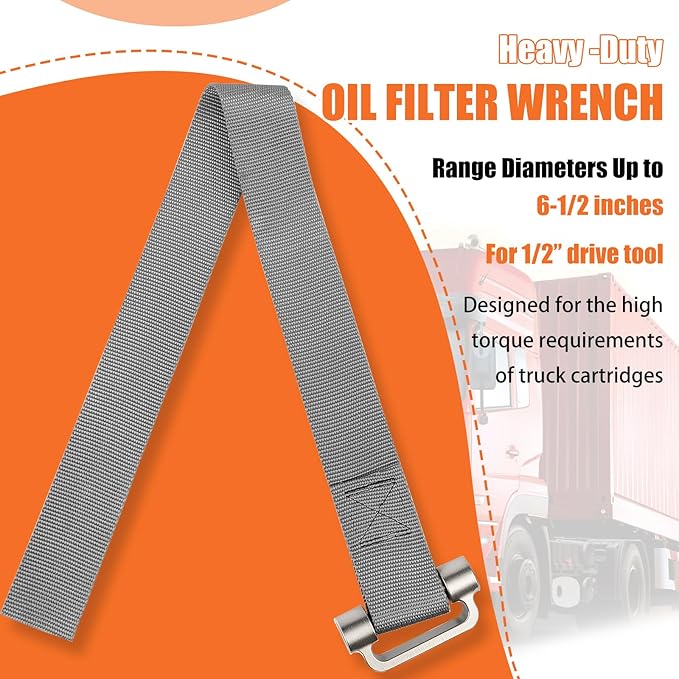 Heavy Duty Strap Oil Filter Wrench - Image 7