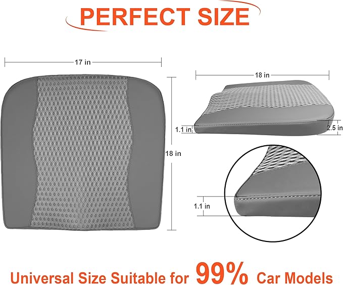 Car Seat Cushion, Comfort Memory Foam Car Cushions - Image 7