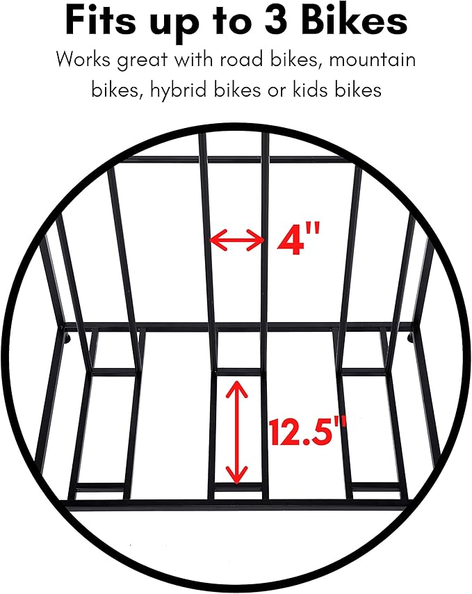 BIRDROCK HOME Bike Rack Garage Storage Floor Stand - Image 8