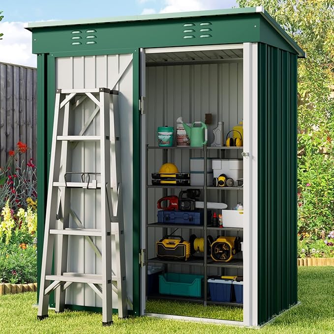 Gizoon 5' x 3'Outdoor Storage Shed by Gizoon