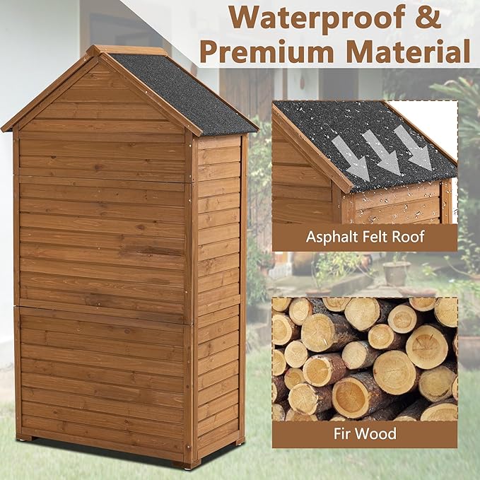 39.56"x 22.04"x 68.89" Outdoor Storage Cabinet - Image 8