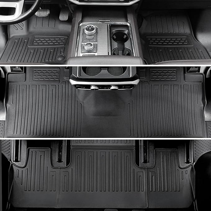 Floor Mats Set for 2018-2024 Ford Expedition/Lincoln Navigator 7 Seats - Image 4