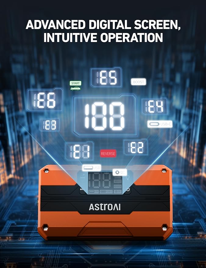 AstroAI T8 Car Jump Starter, 2500A 8-in-1 Jump Box - Image 2