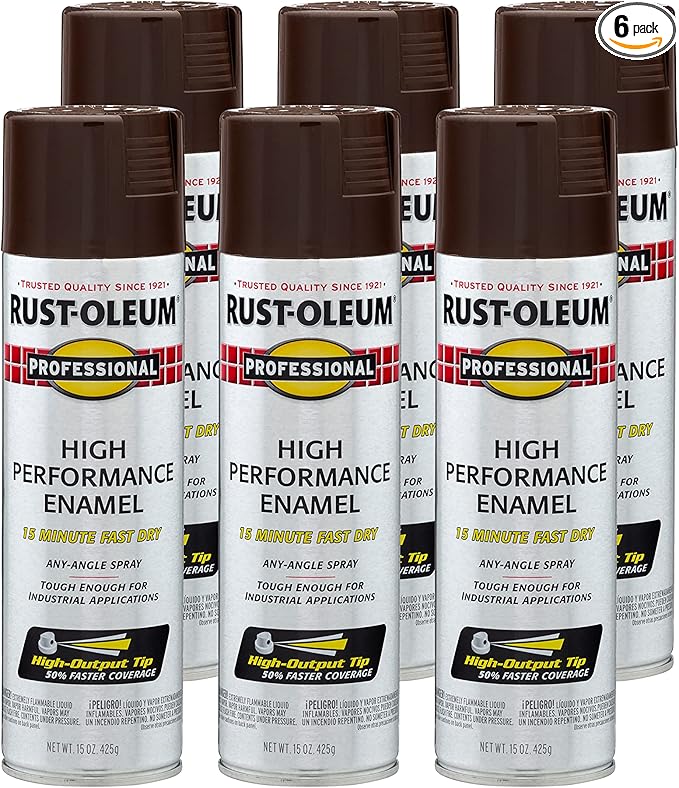Rust-Oleum 7548838-6PK Professional High Performance Enamel Spray Paint by Rust-Oleum