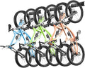 VEVOR Bike Storage Rack, 6 Bike Racks and 3 Helmets Hooks, Wall Mount Bike by VEVOR
