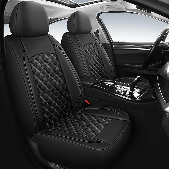 Leather Car Seat Covers, Breathable and Waterproof Napa Leather Automotive Seat - Image 2