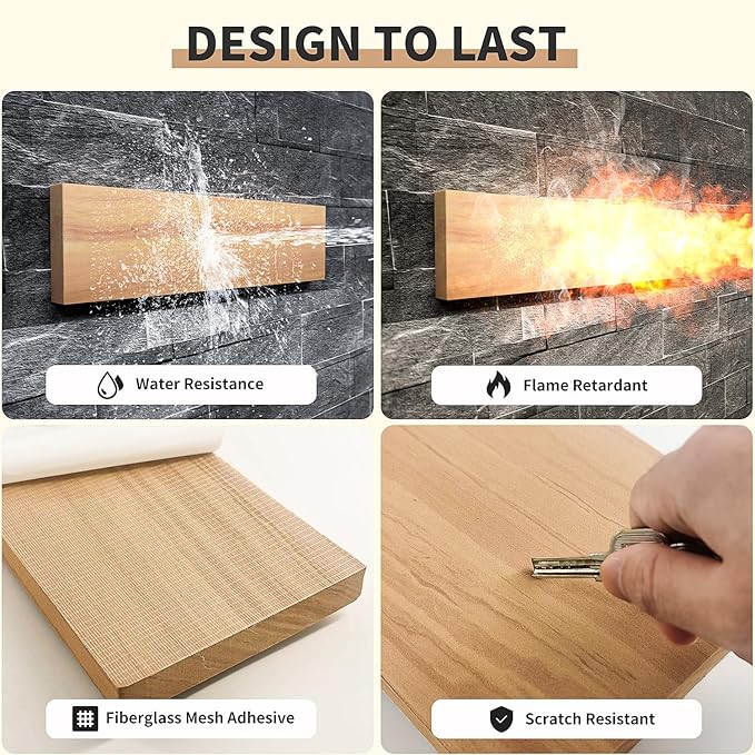GWP04 Wood Grain Garage Wall Protector Car Door Protectors, Parking Stopper - Image 5