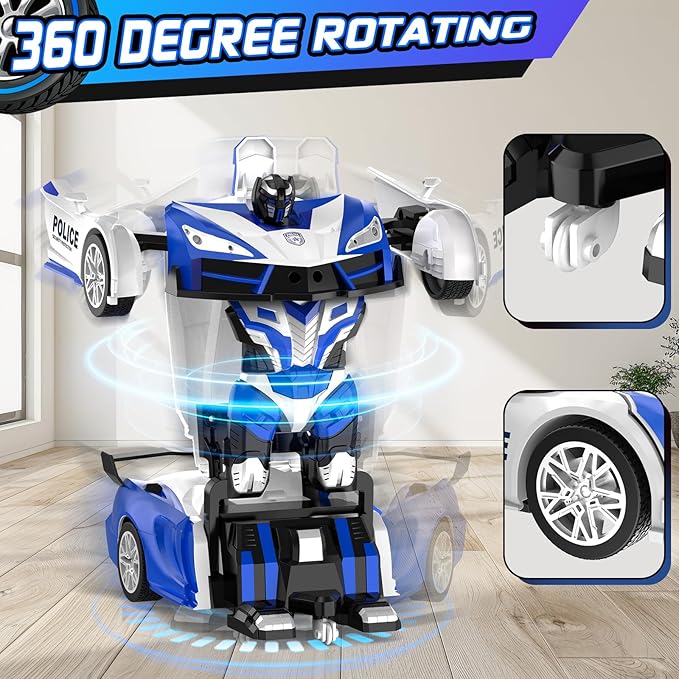 Remote Control Car for Boys 4-7, 2.4GHz RC Car 1:18 Scale, One-Button - Image 2
