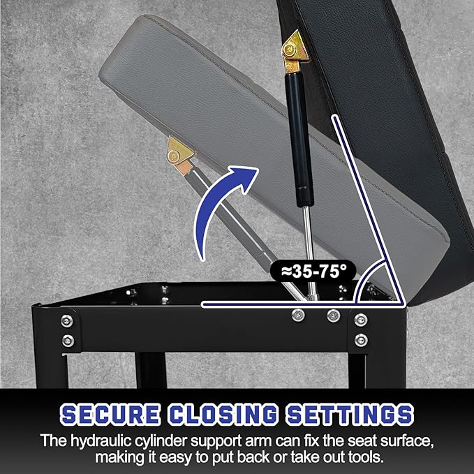 Rolling Mechanic Shop Stool - Image 7