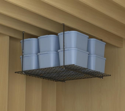 00625 45-Inch x 45-Inch Overhead Steel Garage Storage System & Rack, Hammertone - Image 2