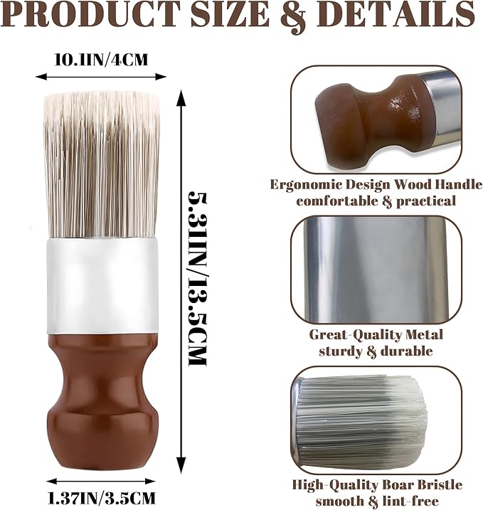Salve Brush for Furniture, Leather&Wood Care Cleaning Brush, Furniture Brush - Image 7
