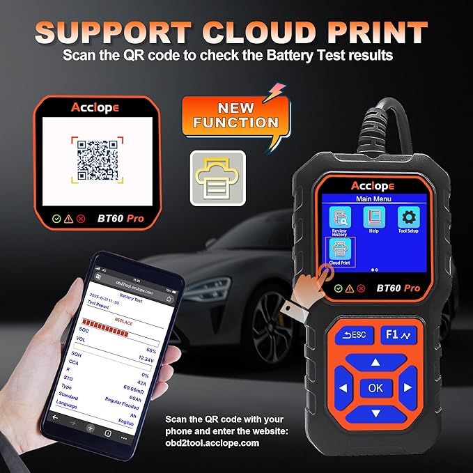 BT60 Pro Acclope Car Battery Tester - Image 4