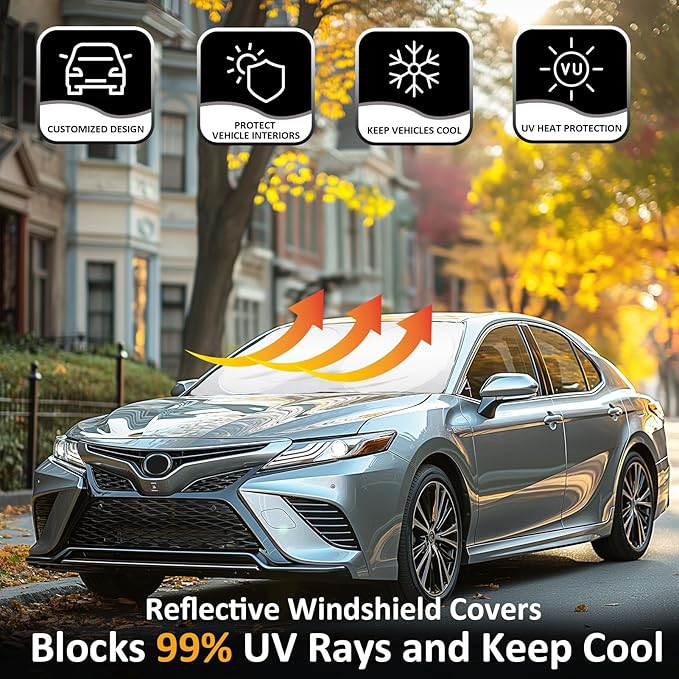 INSAUTO Windshield Sun Shades Custom Fit - Image 2