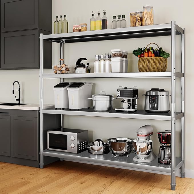 YITAHOME NSF Stainless Steel Shelves, Heavy Duty Shelving by YITAHOME