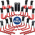 3-H Slatwall Accessories 18 Pack, Slatwall Hooks & Hangers Multi Sizes by 3-H