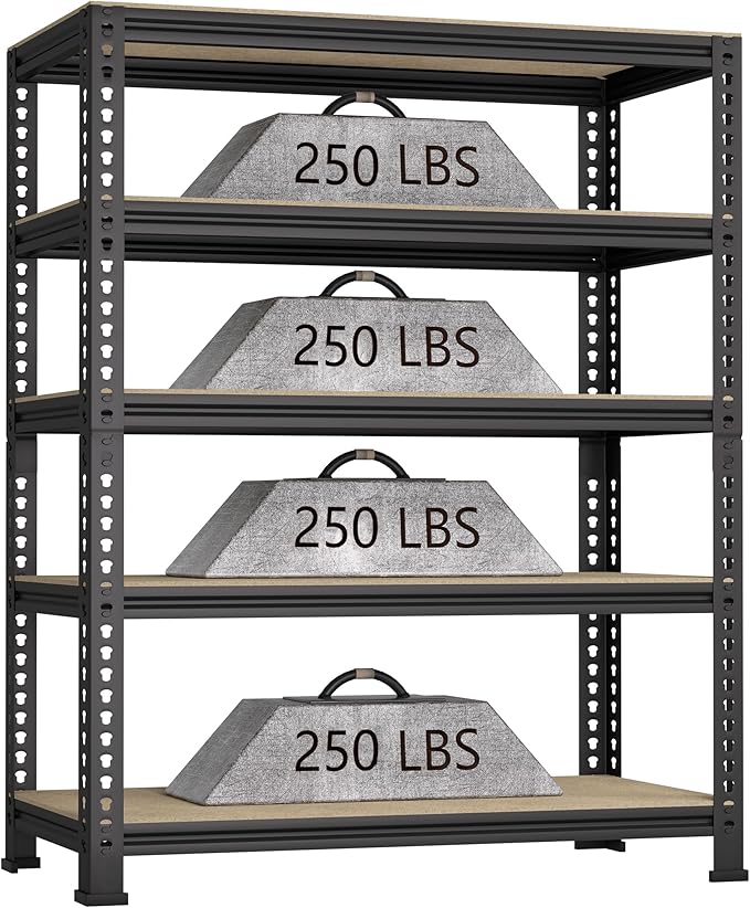 5-Shelf Heavy Duty Shelving by BuxWellBang