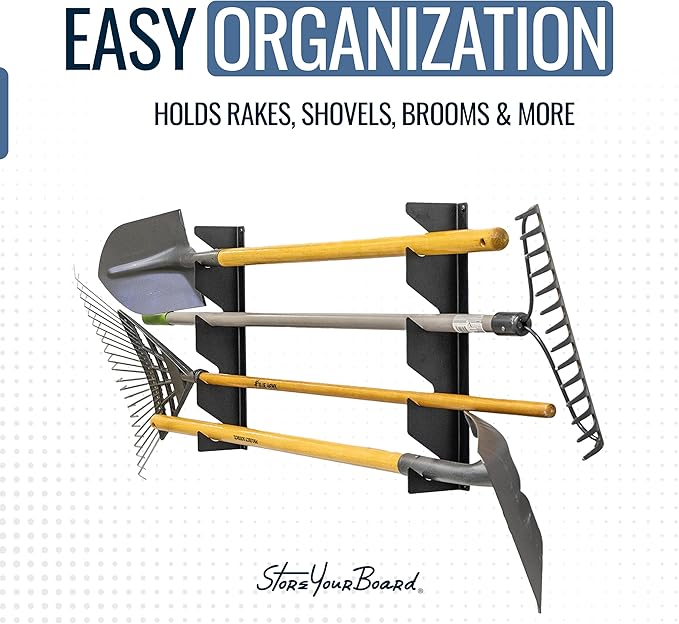 StoreYourBoard Shed Tool Organizer Wall Mount, Garage Organization, Garden Tool - Image 4
