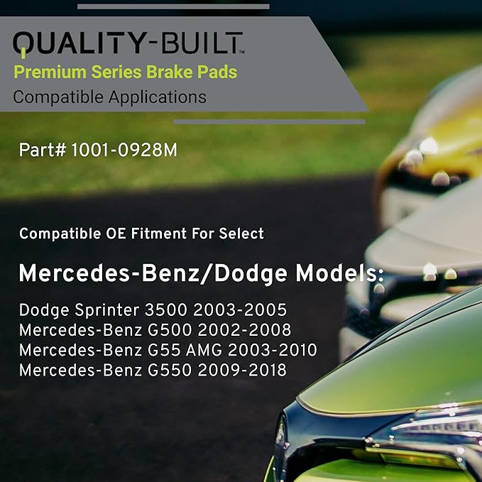 Premium Semi-Metallic Rear Brake Pads Compatible - Image 3