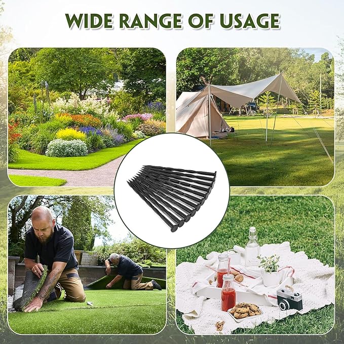 Landscape Edging Stakes, Spiral Nylon Anchoring Spikes - Image 2