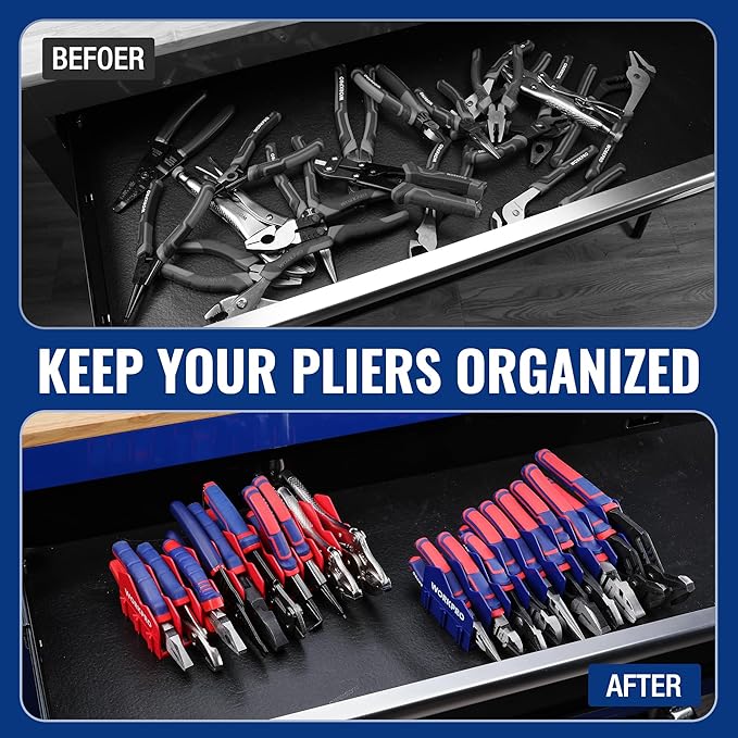 WORKPRO 2-Pack Plier Organizer Rack, Pliers Holder and Cutter Organizers - Image 2