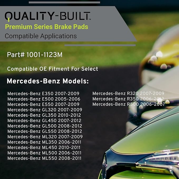Premium Semi-Metallic Front Brake Pads Compatible - Image 3