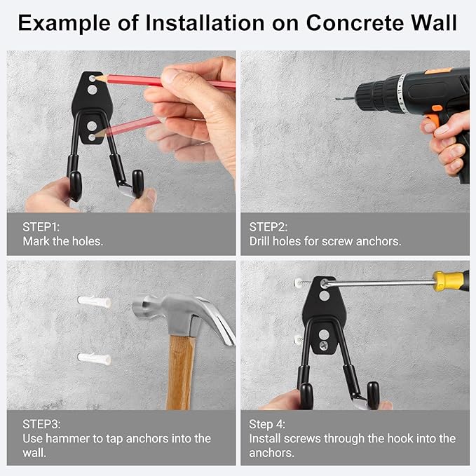 Garage Hook Heavy Duty Wall Storage Hangers, 22 Pack Garage Storage Hooks Steel - Image 5