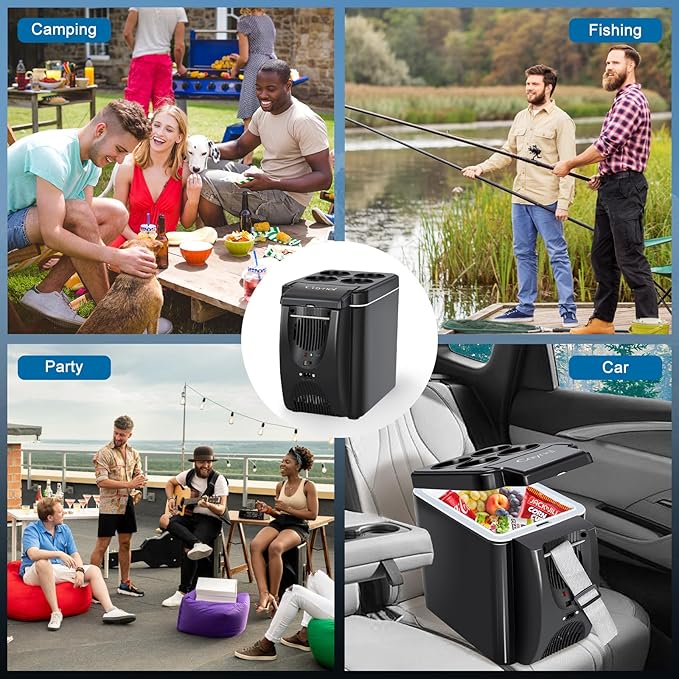 CAYNEL 12V 6 Quart Personal Thermoelectric, 6 Liter Capacity, Portable Electric - Image 4