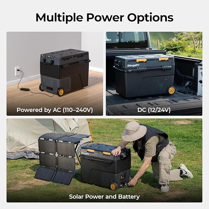BougeRV 12 Volt Car Refrigerator, CRD2 61 Quart Portable Fridge Freezer - Image 6