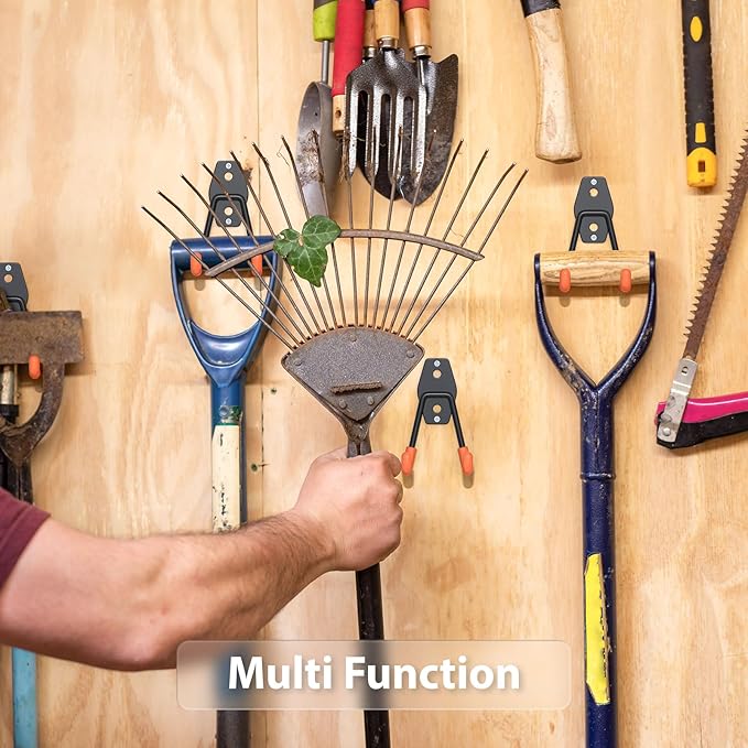 4 Pack 4.5x2.75 Inch Utility Steel Wall Mount Heavy Duty Garage Hooks - Image 2