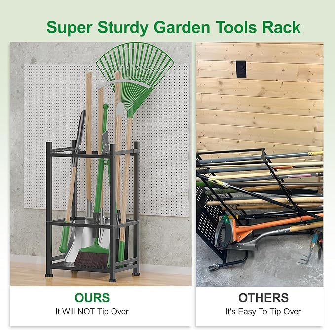 Dirza Garden Tool Organizer, Yard Tool Organizer - Image 3
