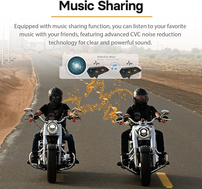 FreedConn FG Motorcycle Helmet Bluetooth Headset, Motorcycle Communication - Image 4