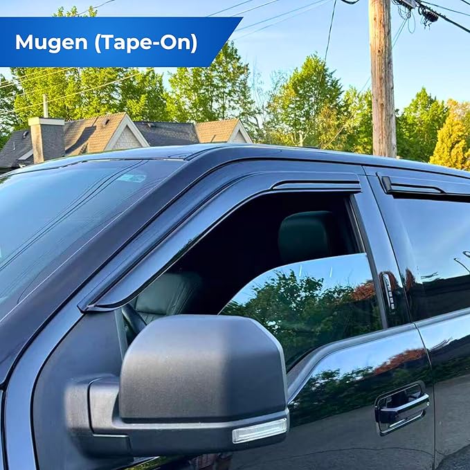 KPY Window Visor Rain Guard for 2008-2014 Mercedes-Benz C-Class Sedan, Tape-On - Image 3