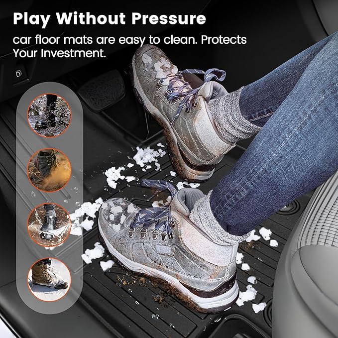 KMF Custom Fit Floor Mats for Subaru Forester 2025 Accessories, All Weather - Image 7