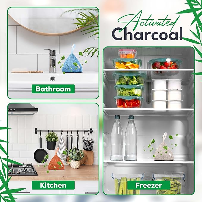 4 Pack Bamboo Charcoal Air Purifier Bags 200 Grams Each - Image 6